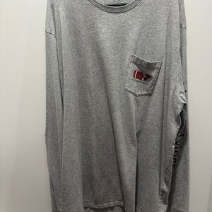 Vineyard Vines Gray Long Sleeve Tee Casual Comfort